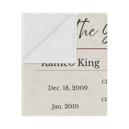 Personalized “The Story of Us” Blanket – Custom Couple Timeline Gift (50” x 60”)