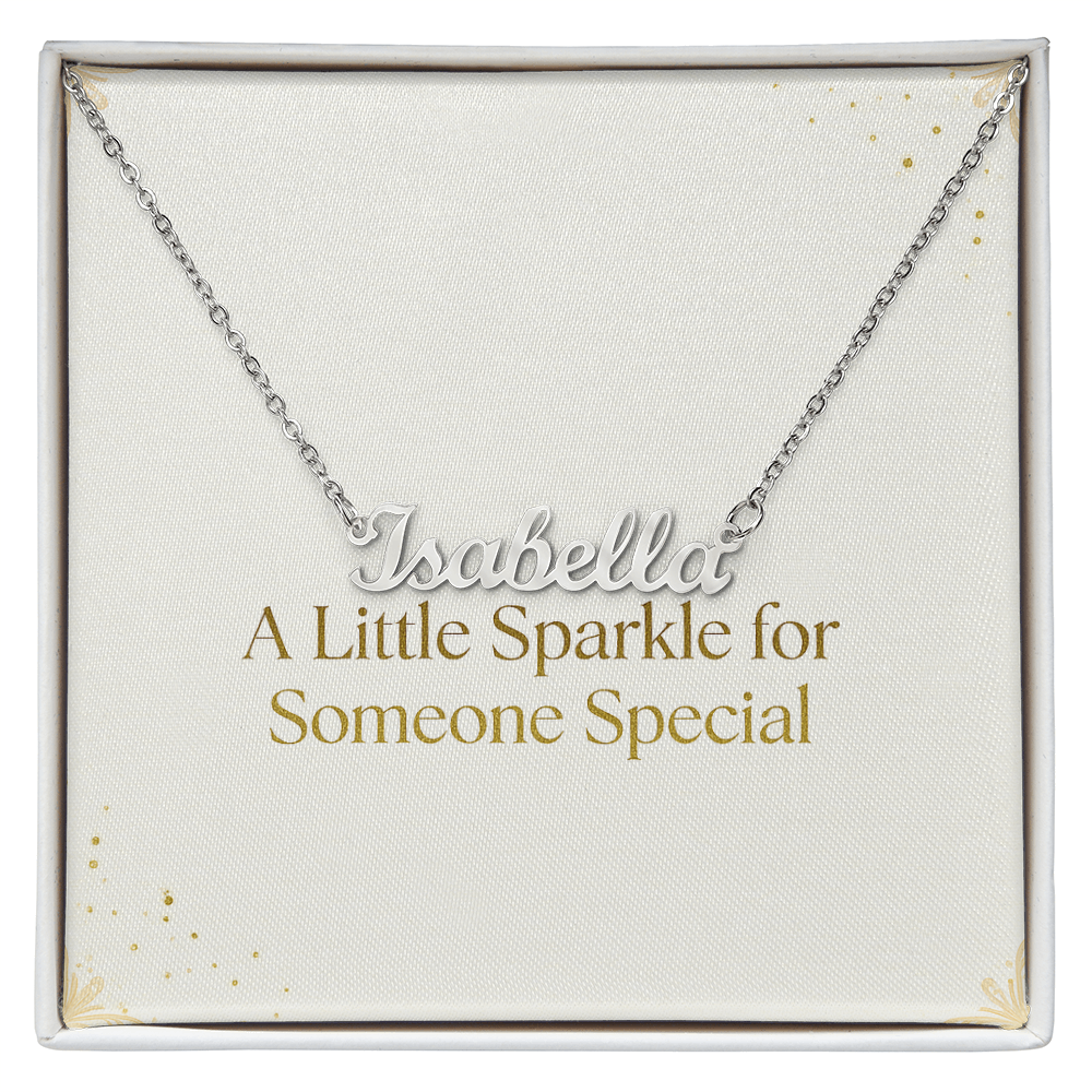 Holiday Gift Custom Name Necklace | Personalized Script Pendant for Someone Special