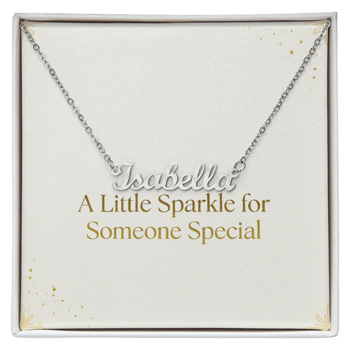 Personalized Name Necklace – Custom Script Pendant Gift