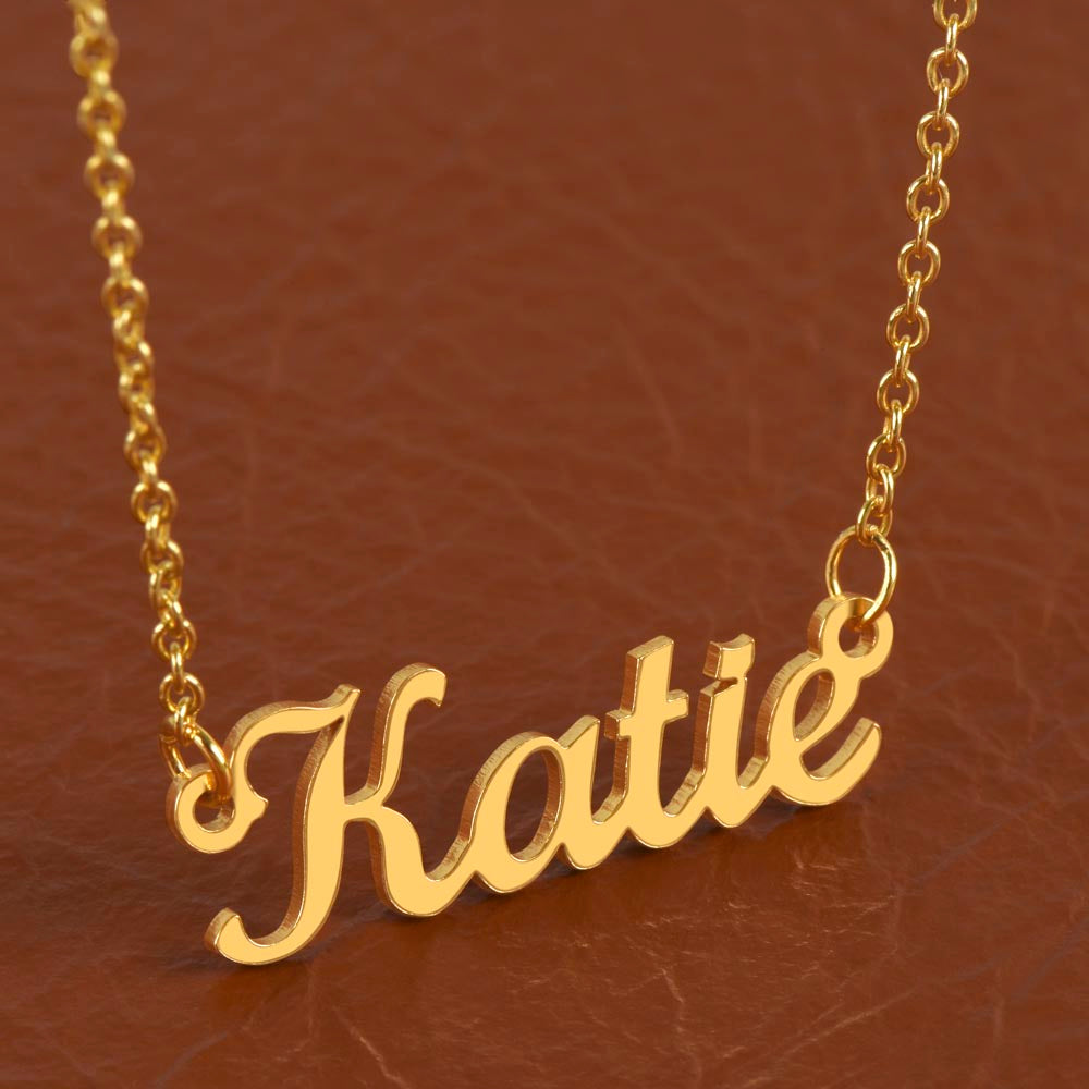 Holiday Gift Custom Name Necklace | Personalized Script Pendant for Someone Special