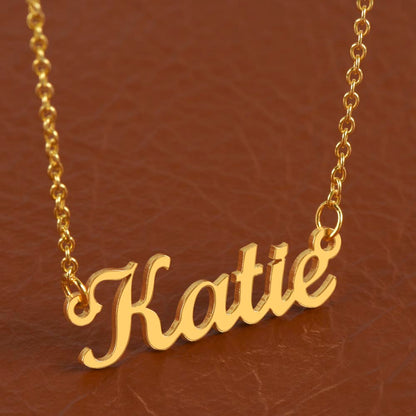 Holiday Gift Custom Name Necklace | Personalized Script Pendant for Someone Special