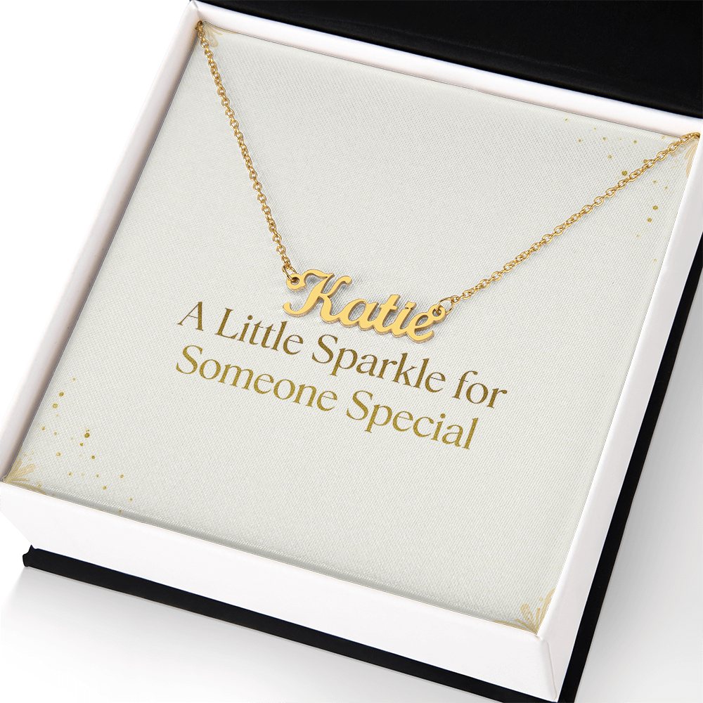 Holiday Gift Custom Name Necklace | Personalized Script Pendant for Someone Special