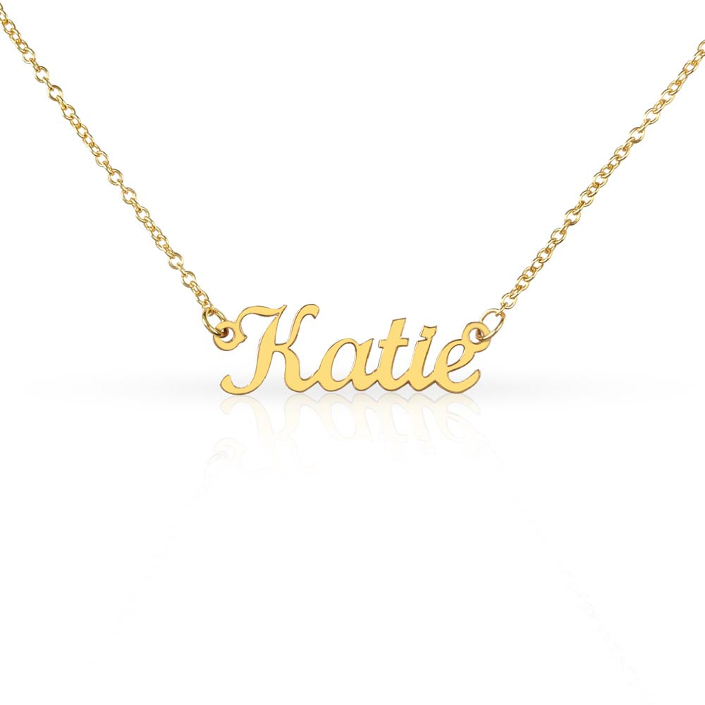Holiday Gift Custom Name Necklace | Personalized Script Pendant for Someone Special