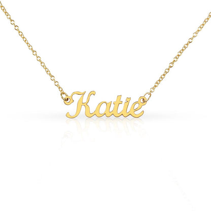 Holiday Gift Custom Name Necklace | Personalized Script Pendant for Someone Special
